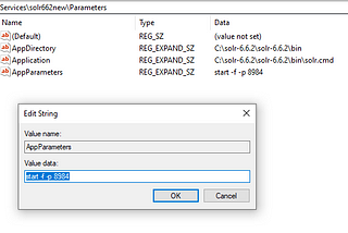 Changing Windows Service Start parameters