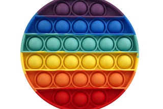 Rainbow Round Pop It Toy