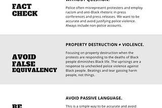 Ethical Reporting on Police Violence and Black-led Resistance: Tips for Journalists