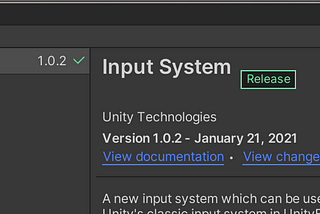 Install Unity’s new input system