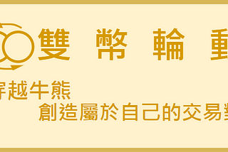 雙幣輪動-可能是比HODL更好的策略