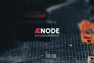 Æternity node upgrade v6.3.0 released