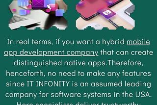 What Are The Features Of A Hybrid Mobile App Development Company?