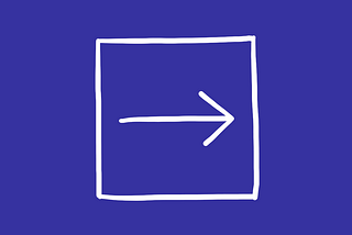 A square with an arrow pointing to right inside