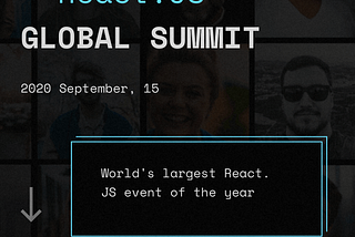A brief statement regarding React.JS Global Summit