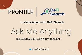 Defi-Search x Frontier AMA