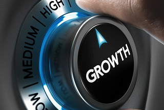 growth dial — high, medium, low