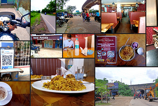 Let’s try biryani at Hotel Patiala: The Journey map