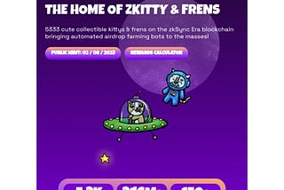 ZKitty NFTs Are Launching The First zkSync Automated Bounty Farming