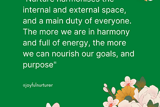 Nurturing Our Goals & Purpose