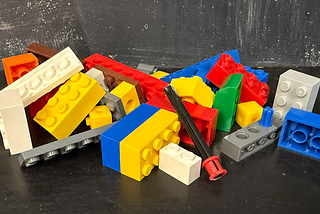 just a bunch of lego pieces for decorative art