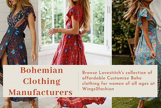 Bohemian Clothing Manufacturers India