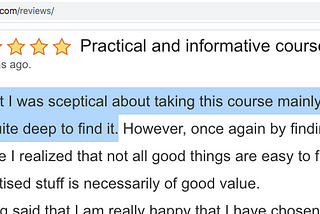 Reviews on ESLinsider’s courses