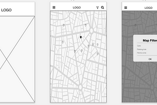 Wireframing on Sketch: Emov App