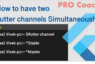 Master and Stable channel in flutter at a time