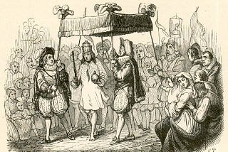 Illustration of “The Emperor’s New Clothes.”