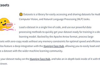 huggingface🤗 datasets 라이브러리 다루기