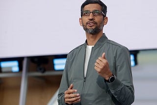 Sundar Pichai at Alphabet Conference meeting