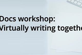 Technical writing workshop — Fedora Linux