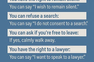 Know Your Rights When Stopped By the Police