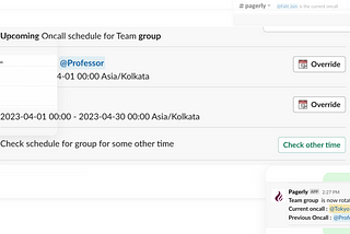 Leveraging Oncall / Rotations on Slack