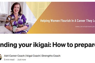 Finding your ikigai: How to prepapre?