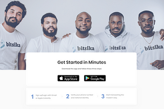 Bitsika landing page redesign