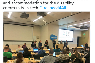 The First #Trailhead4All Workshop for the Disability Community
