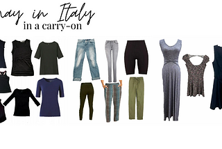 Capsule Wardrobe: 4 Weeks in Italy in a Carry-on