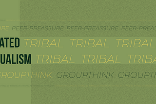 Graphic design for the blog that says “Integrated tribalism”.