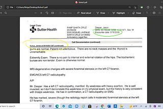 How My Medical Records Were Altered (THIS IS A WORKING DRAFT).