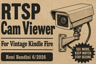 Pantalla de cámaras IP RTSP con un viejo Kindle Fire 5