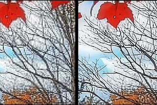 How do you make a pixelated picture clear