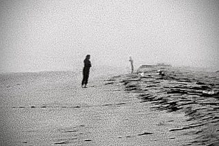 Cross on the Sand by Mark Tulin