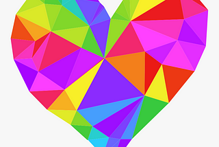 Colored heart