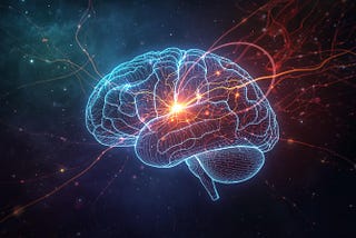 Image of brain firing and rewiring by Canva