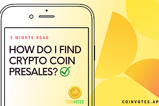 coinvotes — how do I find crypto coin presales