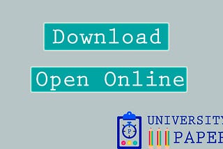 Download Acharya Nagarjuna University Old Papers — University Paper