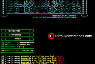 termux facebook tools | Facebook BruteForce tool