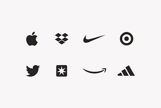 Brand logos arranged in 2 rows of 4 each.