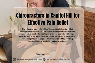 Chiropractors in Capitol Hill for Effective Pain Relief