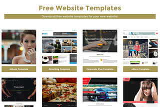 Hand-picked!! Free WordPress Website Templates for your new business venture