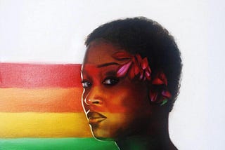 Black Woman in Green