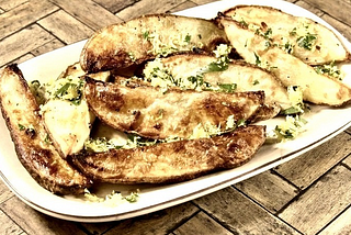 Side Dish — Roasted Potato — Lemon-Garlic Potato Wedges