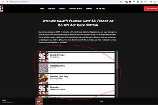 The elusive song (web scraping)