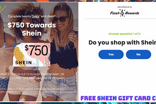 Free Shein Gift Card Code