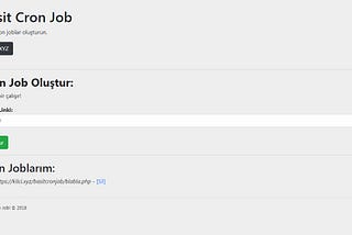 Basit Cron Job