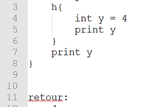 Portée des variables