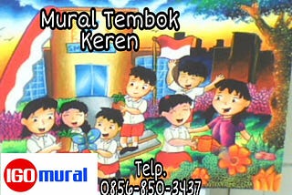 0856–850–3437 Harga Dinding Lukisan Mural Taman Di Jogja