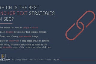 Which is the best anchor text strategies in SEO?